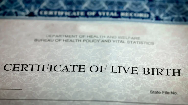Birth Certificate and Social Security Number