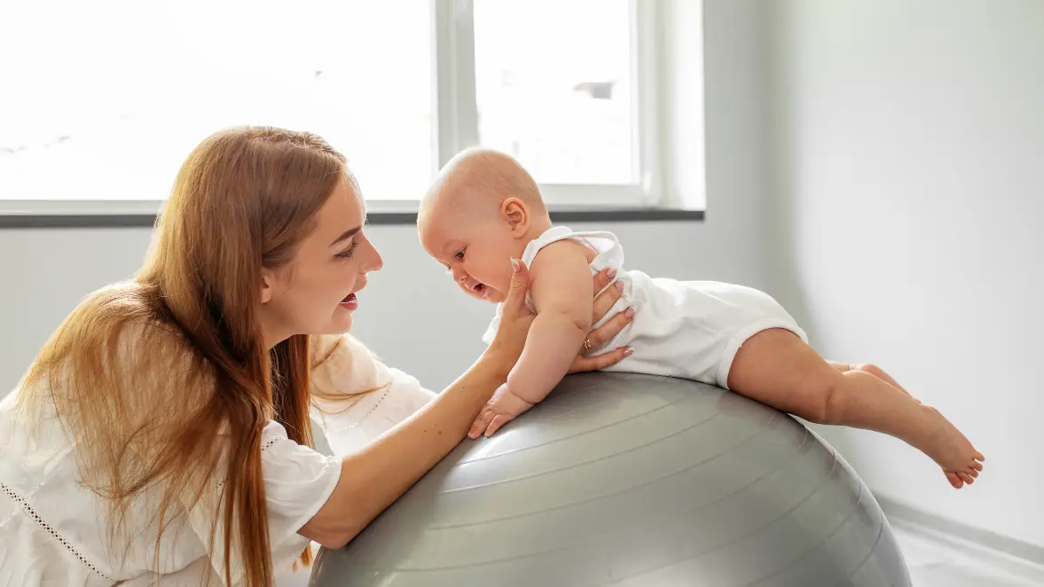 Tummy Time on a Ball